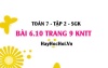 Bài 6.10 trang 9 Toán 7 Tập 2 Kết nối tri thức Bài 6.10 trang 9 Toán 7 Tập 2 Kết nối tri thức